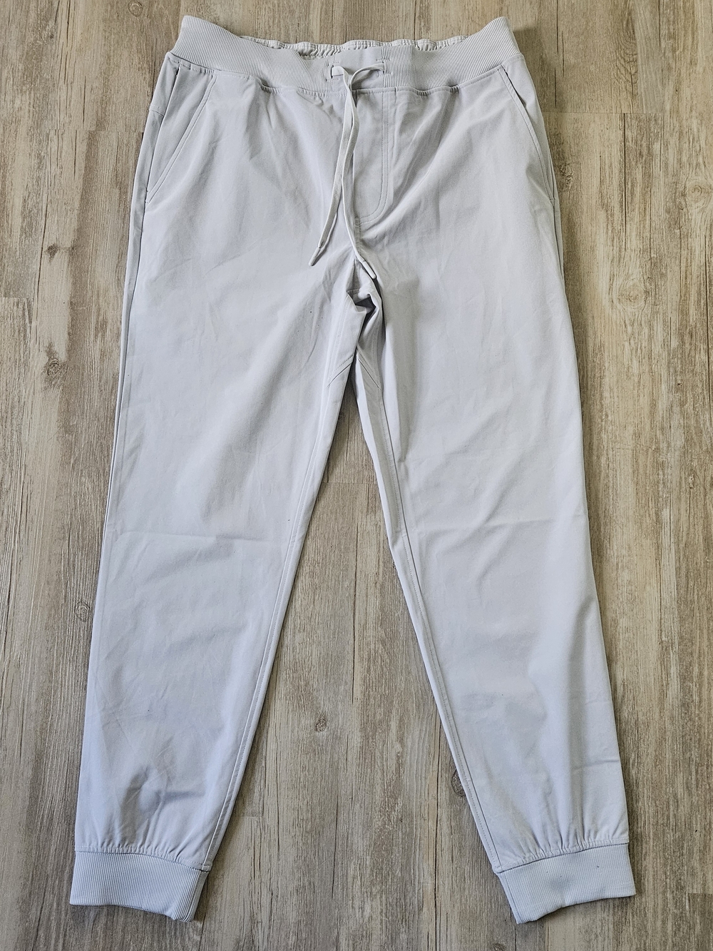 Rhoback Men's Light Gray Delta Jogger Sweatpants large Golf Athletic Performance